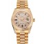 Swiss Rolex Day Date Yellow Gold Diamond Pave