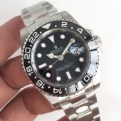 Swiss Rolex GMT-Master II 116710LN Noob Factory V9 Stainless Steel 904L Black Dial 3186