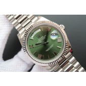 Copy Rolex Day-Date 40mm 228239 Olive Green Dial President Bracelet WJ01228