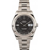 Datejust II Rolex 116334 Black Roman Dial JW0189
