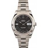 Datejust II Rolex 116334 Black Roman Dial JW0189