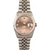 First-class Quality Rolex Datejust 16234 Salmon Diamond Dial JW1894