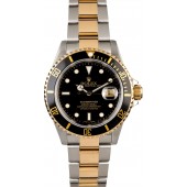 Men's Rolex Submariner 16613 Gold Thru Clasp JW0741