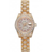 Replica 1:1 Swiss Rolex DateJust Diamond Dial Gold 622024