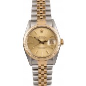 Replica Certified Rolex Datejust 16013 Steel & Gold JW0165