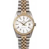 Replica Fashion Men's Rolex Date 15000 White Roman JW0677
