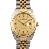 Rolex 1601 Datejust Champagne Linen Dial JW1608