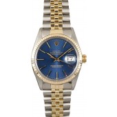 Rolex Datejust 16013 Blue Dial 100% Authentic JW1826