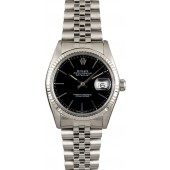 Rolex Datejust 16014 Black Index Dial Jubilee Band JW1842