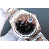 Rolex DateJust 41mm 116334 Black Dial Roman Markers Bracelet Rolex WJ00827