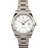 Rolex DateJust II 41MM with White Dial 116334 JW1943