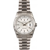 Rolex Day-Date 118239 White Gold President Band JW2000