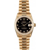 Rolex Midsize Datejust 68278 Black Diamond Dial JW0601