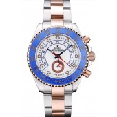 Rolex Yachtmaster Blue Ceramic Bezel White Dial Tachymeter