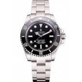 Swiss Rolex Submariner No Date Black Dial And Bezel Stainless Steel Case And Bracelet