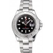 Swiss Rolex Yacht-Master Black Dial Stainless Steel Case And Bracelet