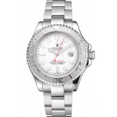 Swiss Rolex Yacht-Master White Dial Staniless Steel Case And Bracelet